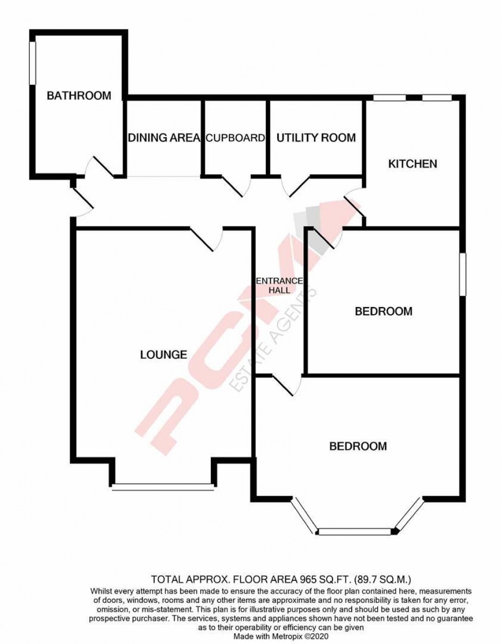 Floorplan for St. Helens Road, Hastings