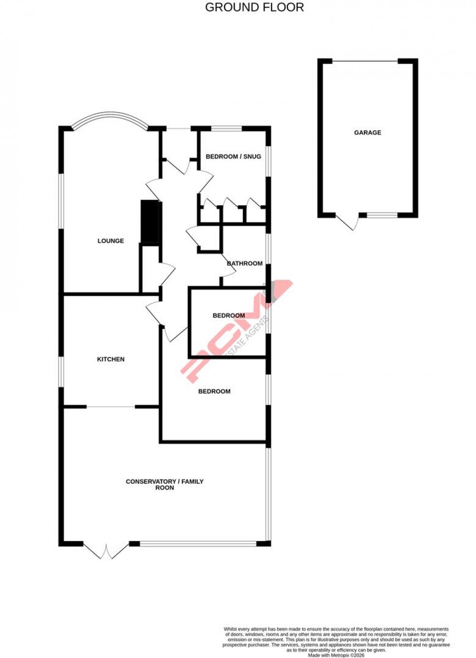 Floorplan for Westminster Crescent, Hastings