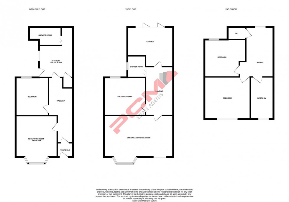Floorplan for St. Helens Road, Hastings