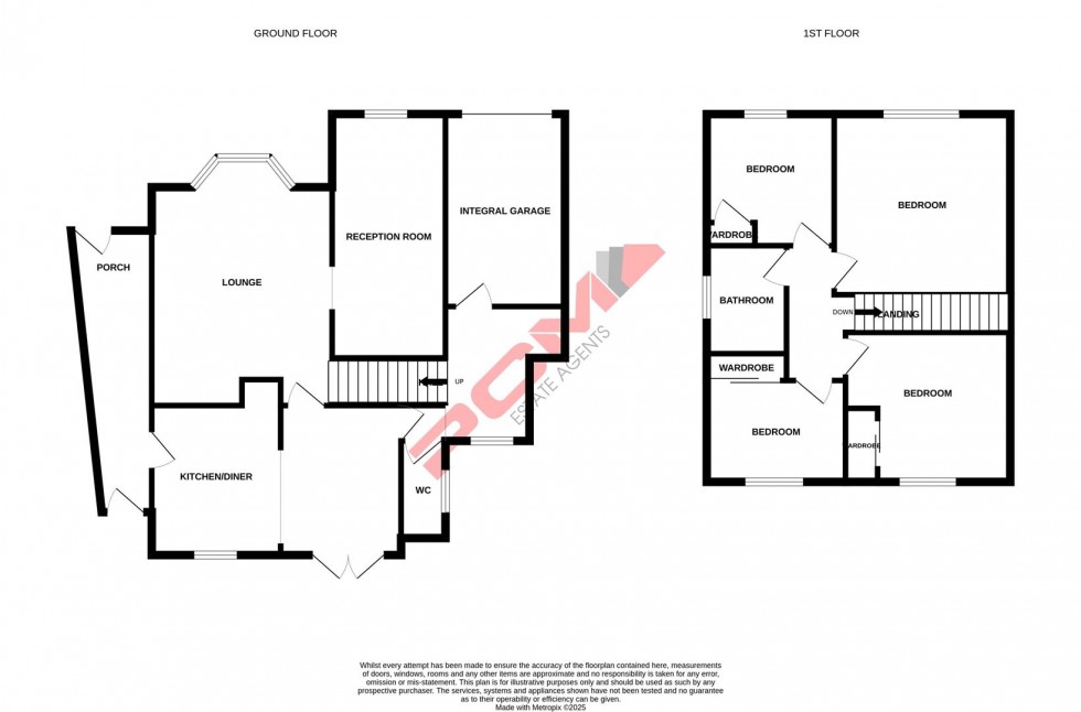 Floorplan for Netherwood Close, Hastings