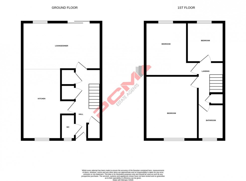 Floorplan for Ditchling Drive, Hastings
