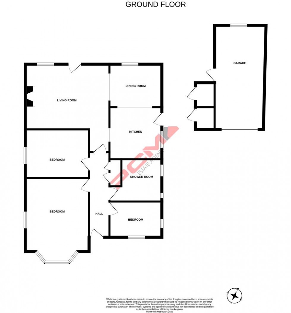 Floorplan for Churchwood Way, St. Leonards-On-Sea