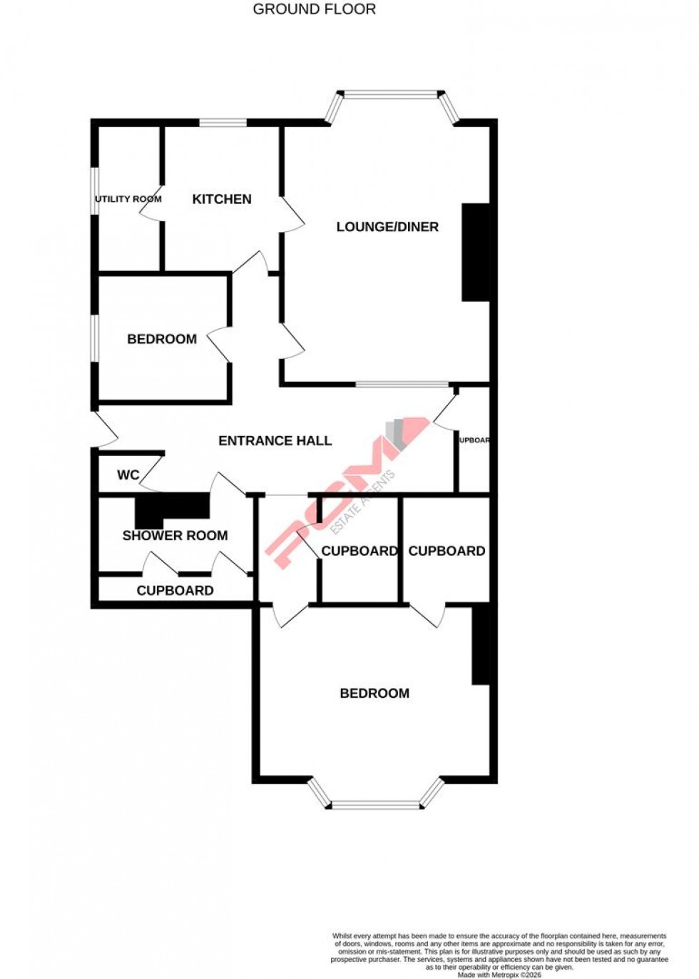 Floorplan for Upper Maze Hill, St Leonards-On-Sea