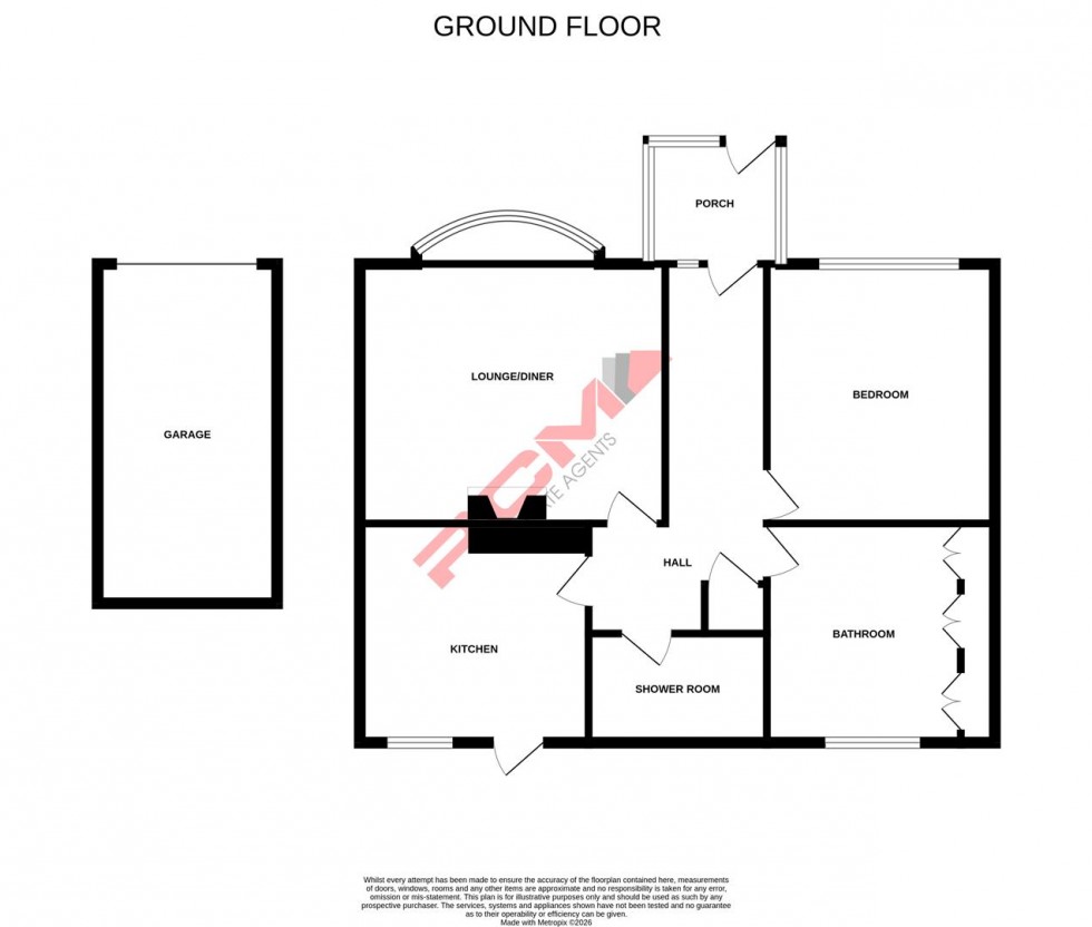 Floorplan for Ashford Way, Hastings