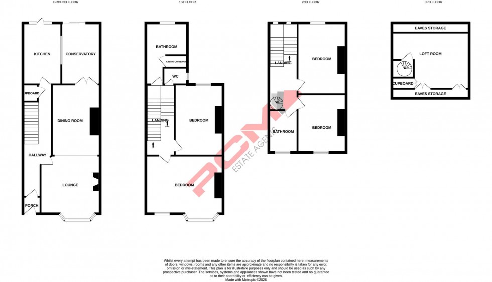 Floorplan for Linton Crescent, Hastings