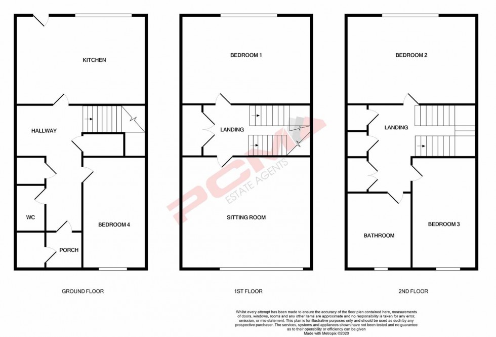 Floorplan for De Cham Road, St. Leonards-on-sea