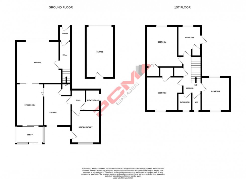 Floorplan for Thanet Way, Hastings