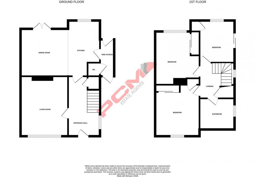 Floorplan for Churchill Avenue, Hastings