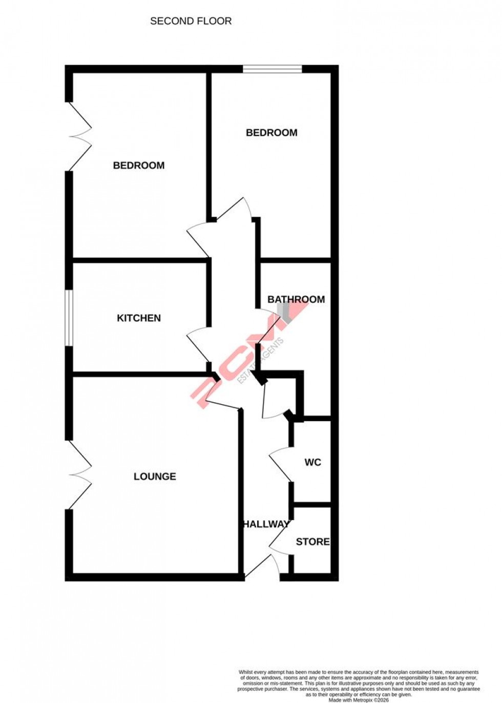 Floorplan for Pine Avenue, Hastings