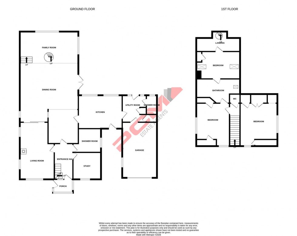 Floorplan for Parkwood Road, Hastings