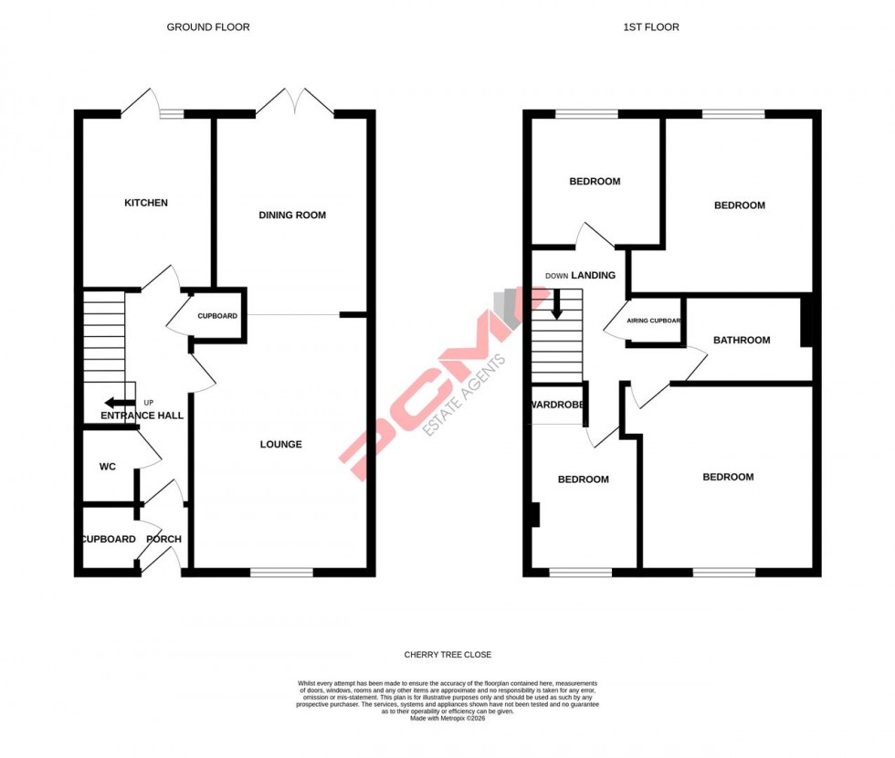 Floorplan for Cherry Tree Close, St. Leonards-On-Sea