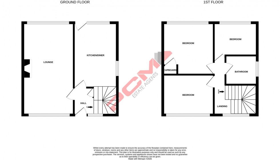Floorplan for Briers Avenue, Hastings