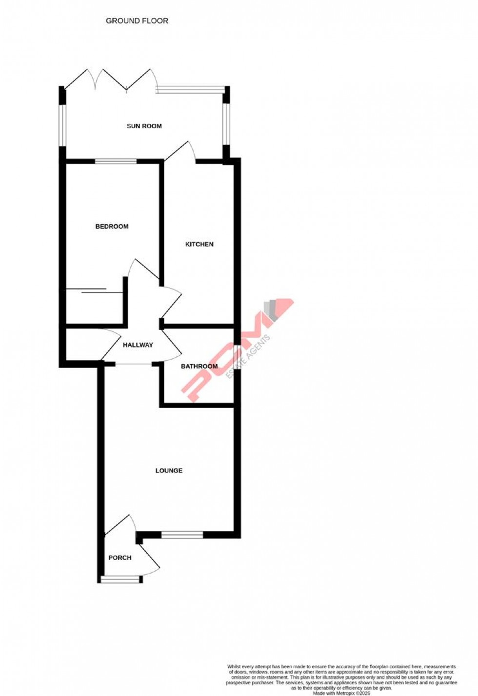 Floorplan for Fairfield Road, St. Leonards-On-Sea