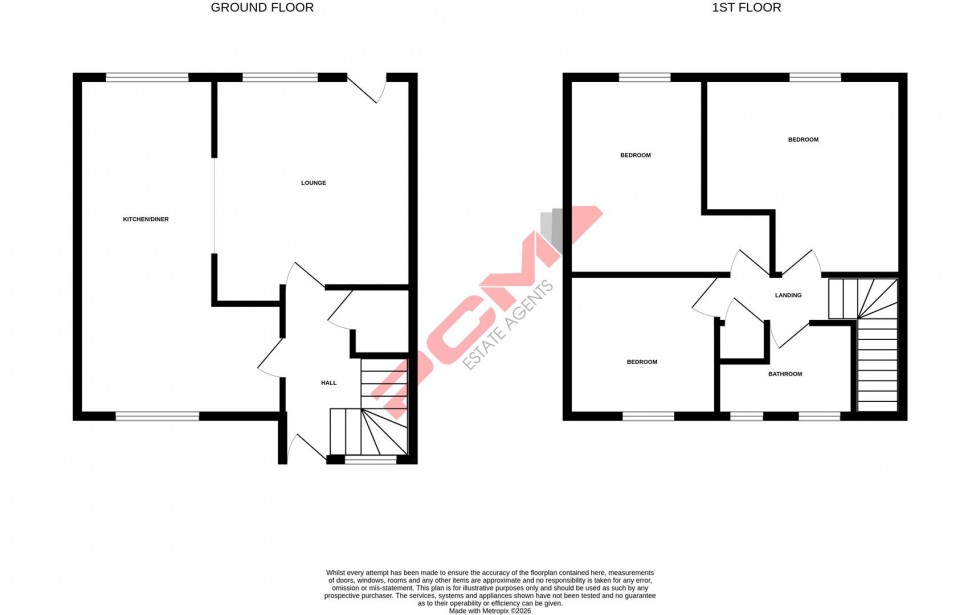 Floorplan for Oxford Road, St Leonards-on-sea