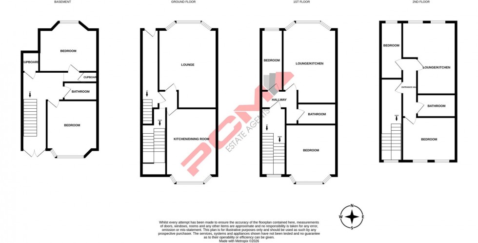 Floorplan for Carisbrooke Road, St. Leonards-On-Sea