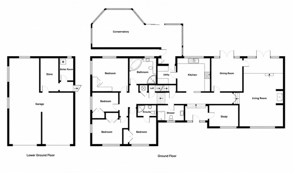 Floorplan for Chowns Hill, Hastings